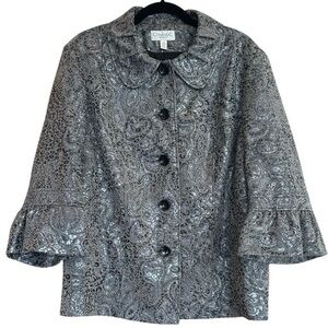 CONRAD C Collection Metallic Jacquard Blazer – Size 14